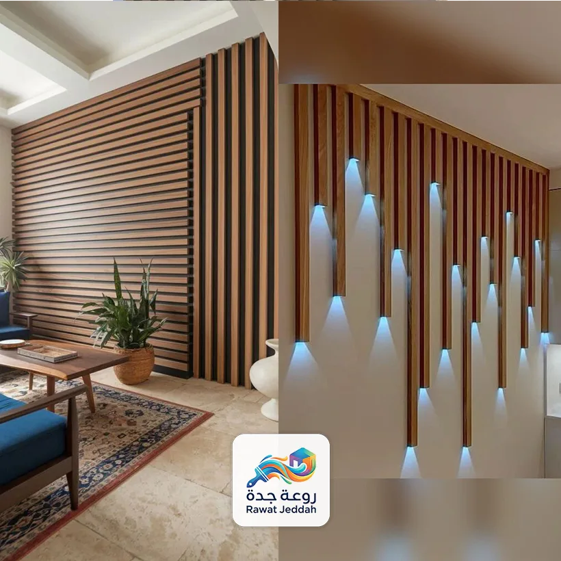 اعمدة بديل خشب مجوفة.