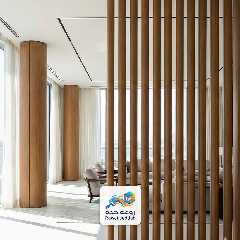 اعمدة قواطع خشبية للصالات