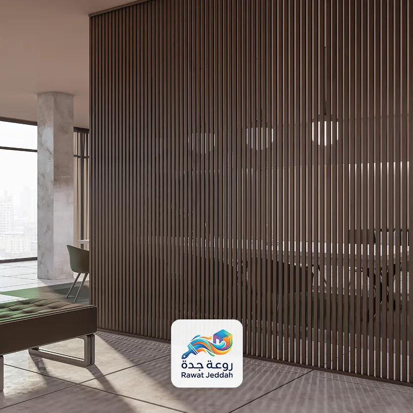 بارتشن اعمدة خشب جده