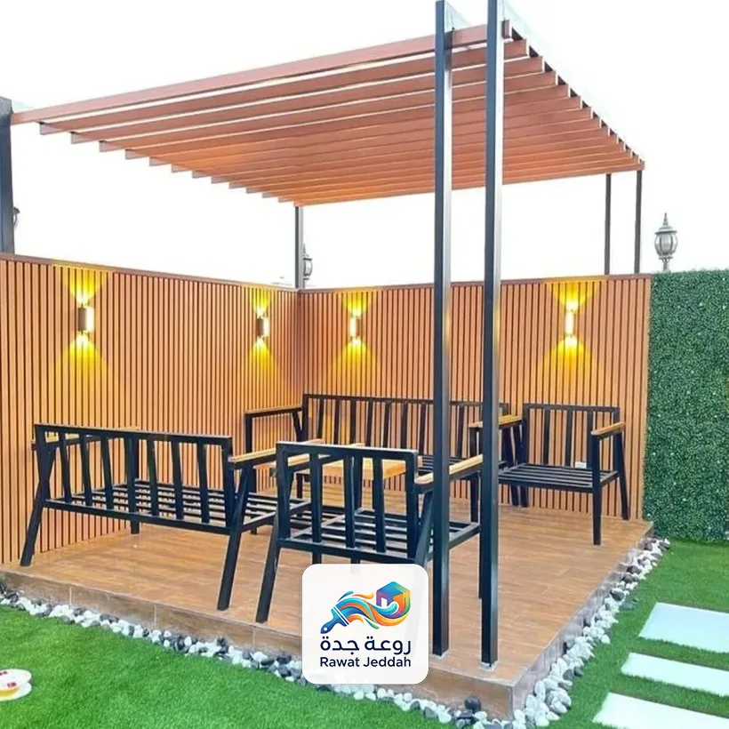 تركيب برجولات خشب جده