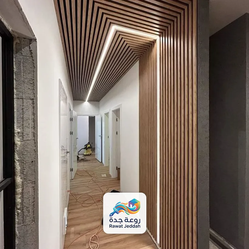 تكسيات جدارية بديل الخشب