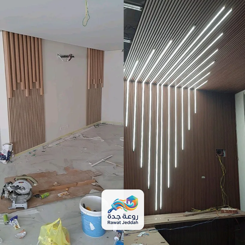 تيوب خشبي للجدران والاسقف