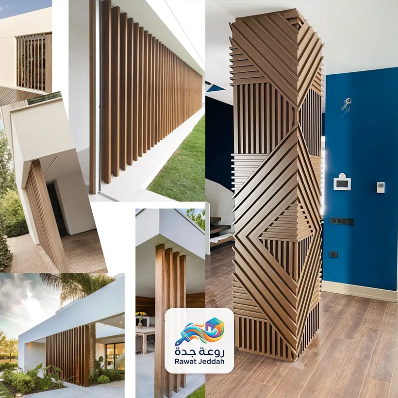 ديكور اعمدة بديل خشب جده