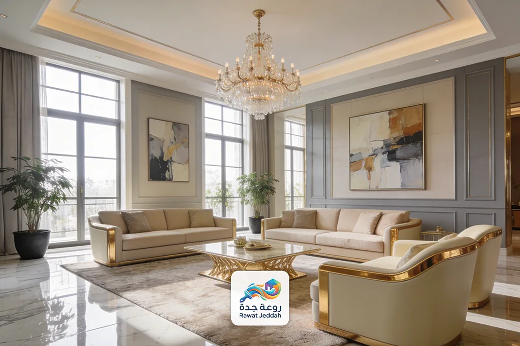 دهانات وديكورات فلل عصرية