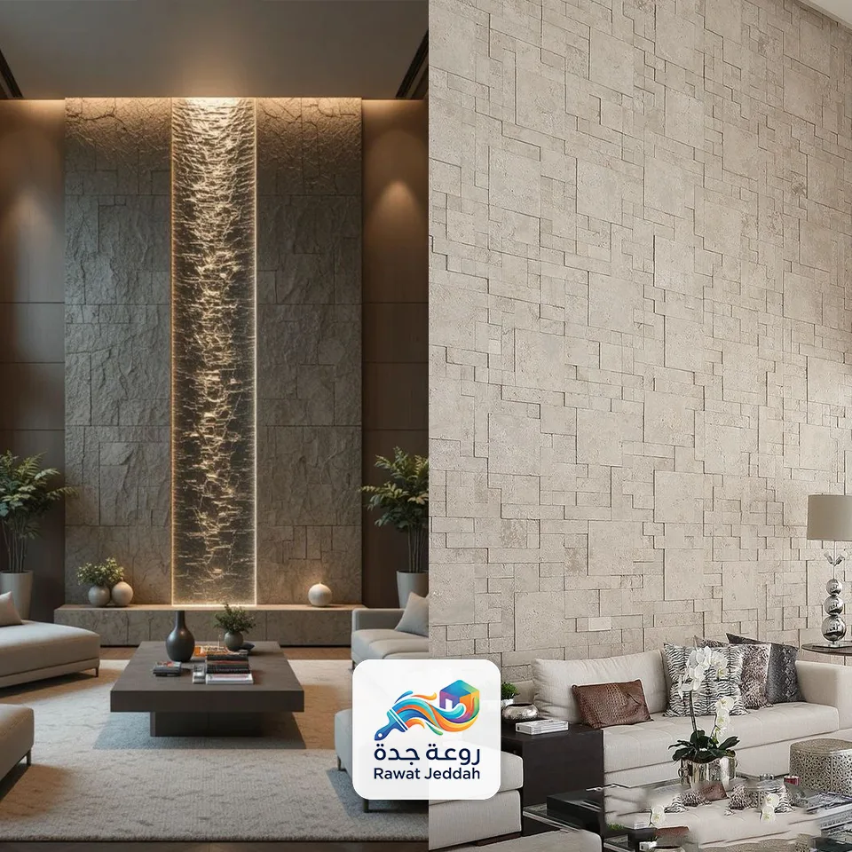 ديكور داخلي صفائح طينية من أعمالنا في جدة