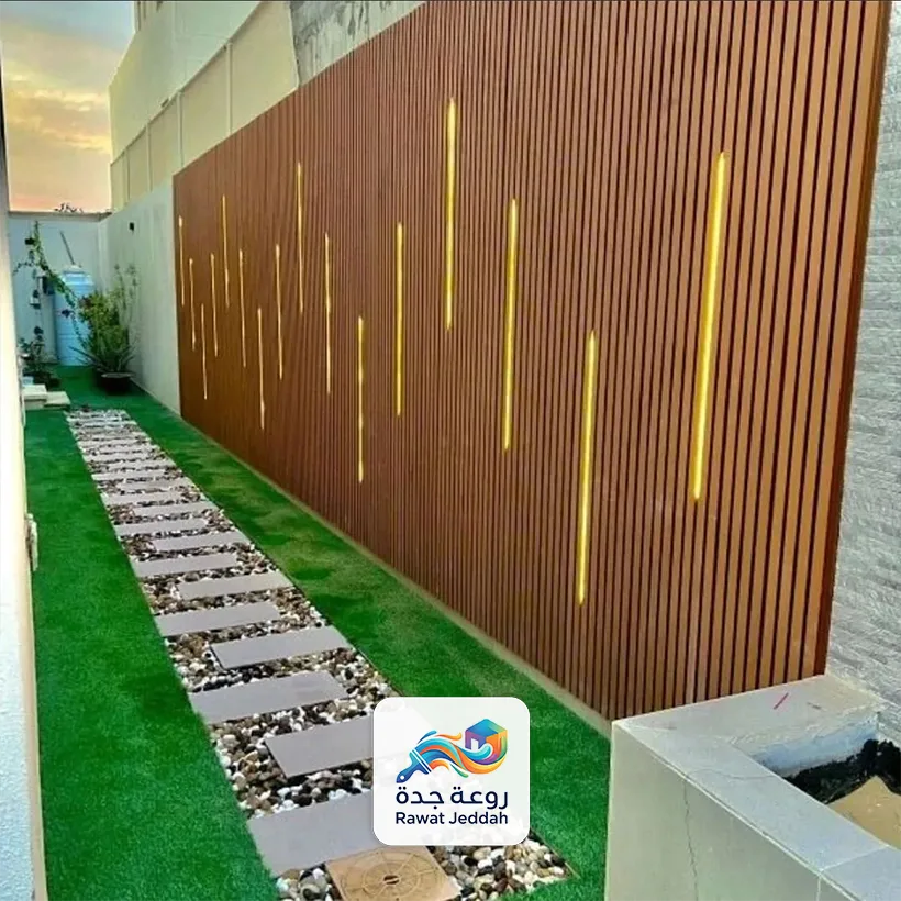 ديكورات حدائق بديل الخشب